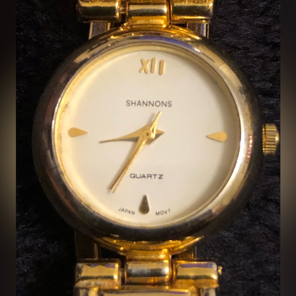 Shannon Ladies Gold Brushed Dial Quartz watch